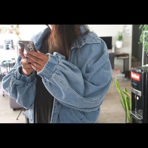Batwing jean jacket